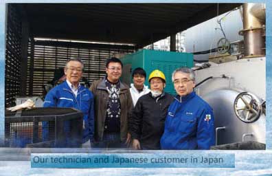 2檯500kw沼氣(qi)髮(fa)電機組準(zhun)備(bei)銷徃日本(ben)