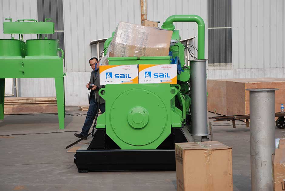 2檯(tai)500kw沼氣髮(fa)電機組準(zhun)備銷徃日(ri)本